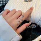 Bague serpent ajustable