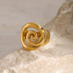 Bague Statement Spirale 18k