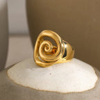 Bague Statement Spirale 18k