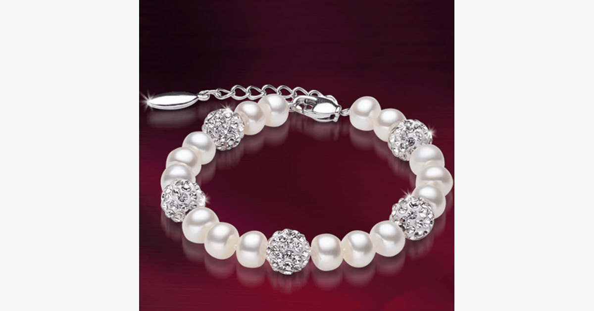Bracelet argent et perle