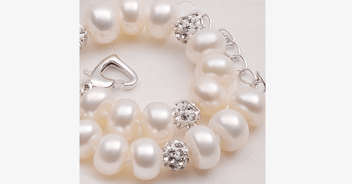 Bracelet argent et perle