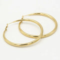 Boucles d'Oreilles Créoles Dorées (60 mm)
