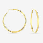 Boucles d'Oreilles Créoles Dorées (60 mm)