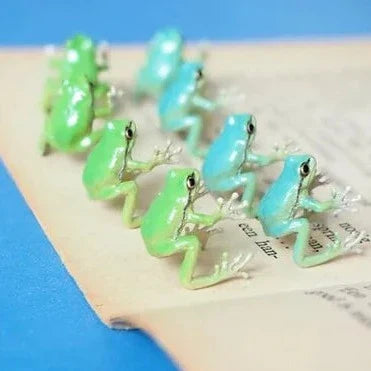 Ensemble bague et boucles d'oreilles grenouille