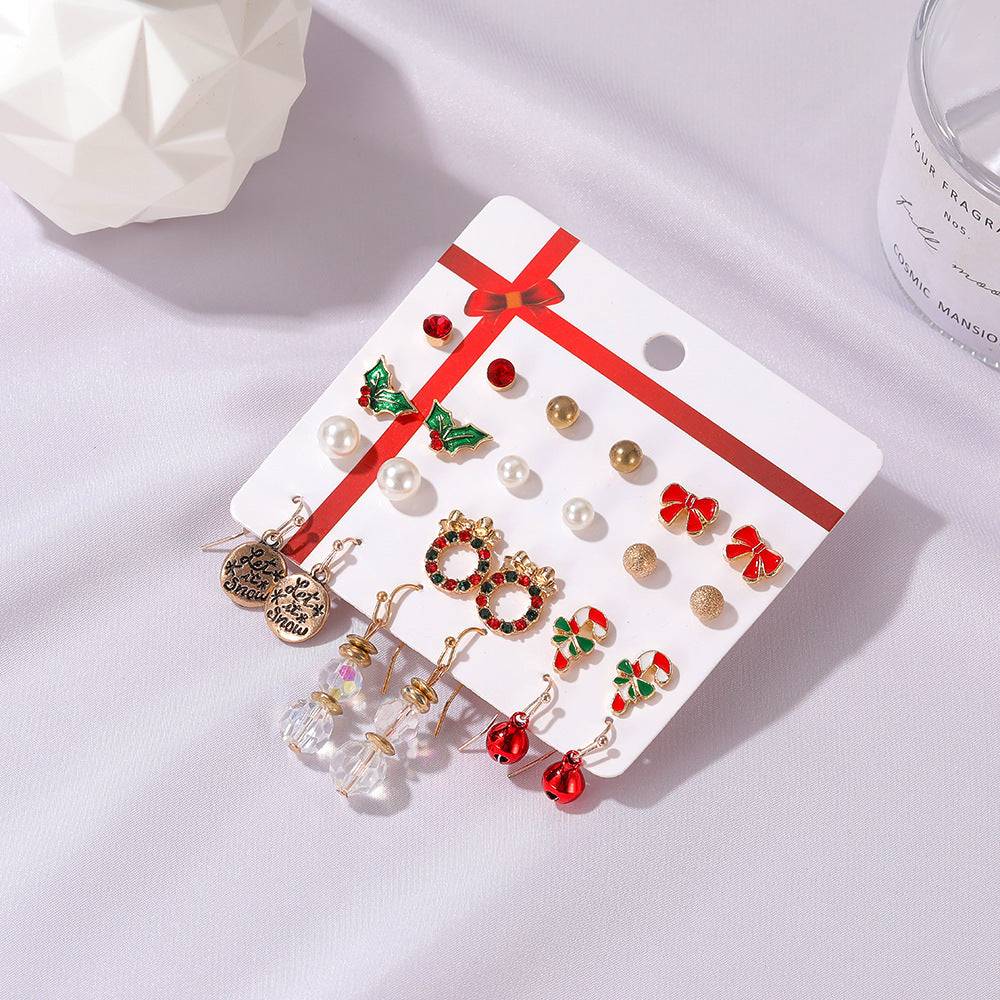 Boucles d'oreilles de Noël