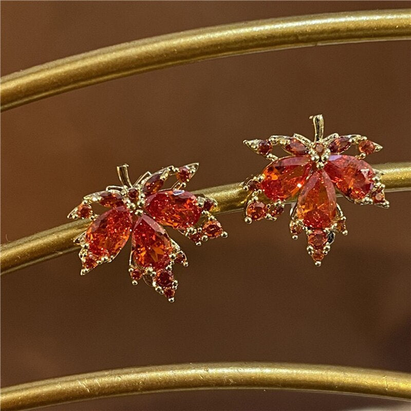 Collier élégant charme feuille d'érable