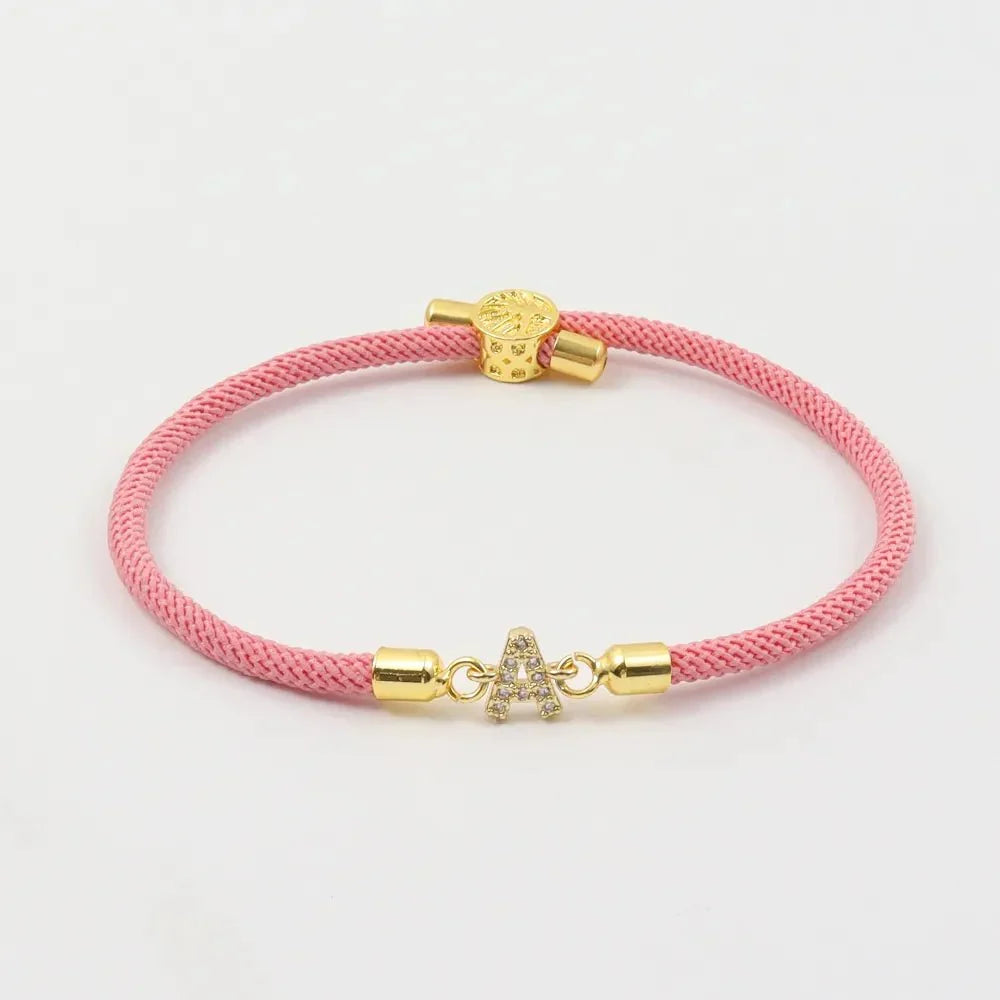 Bracelet ajustable avec initiale