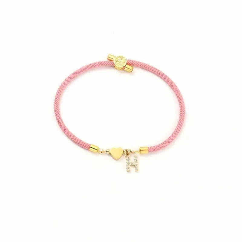 Bracelets à initiale ajustable