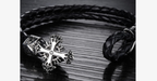 Bracelet croix vintage pour homme