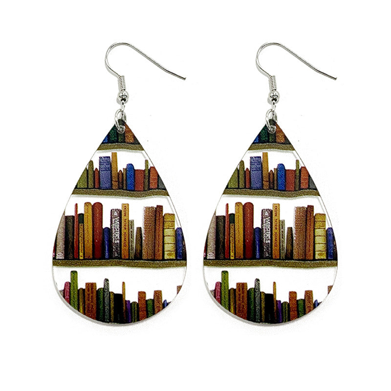 Boucles d'oreilles livres pour passionnés de lecture