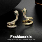 Boucles d'oreilles serpent Sinistra