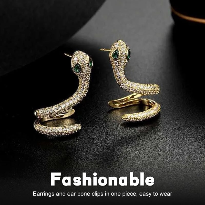 Boucles d'oreilles serpent Sinistra