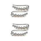 Boucles d'oreilles puces sept étoiles