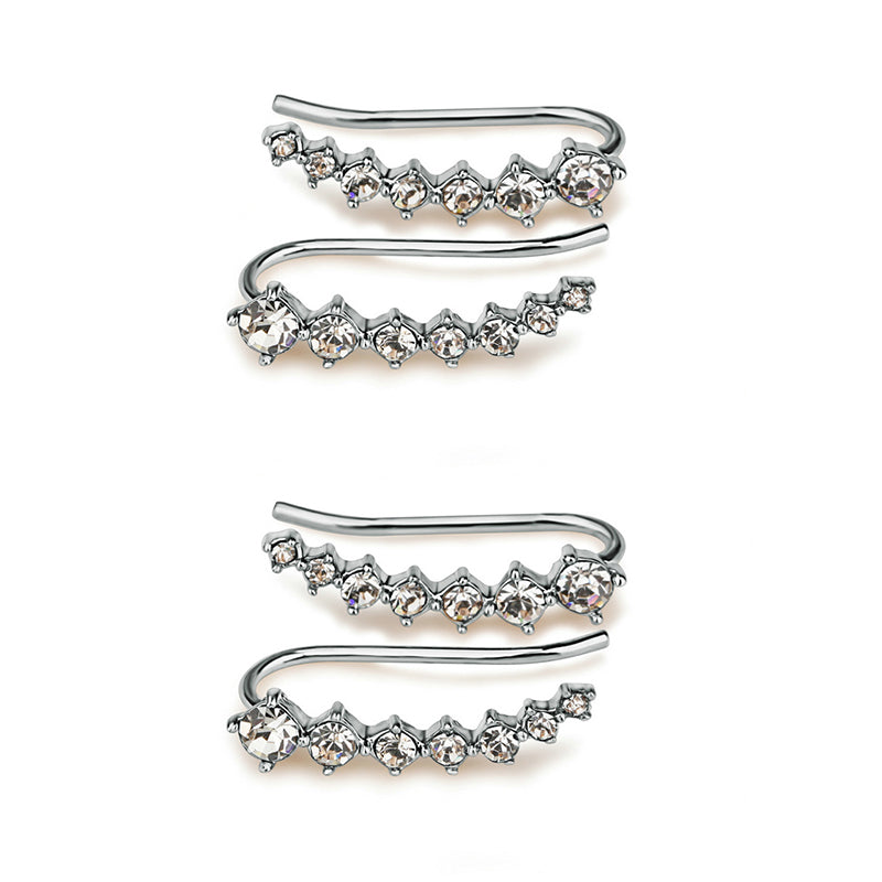 Boucles d'oreilles puces sept étoiles