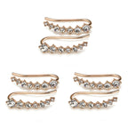 Boucles d'oreilles puces sept étoiles
