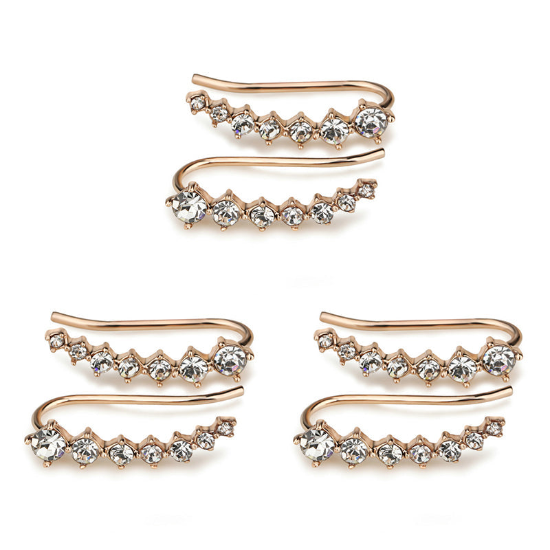 Boucles d'oreilles puces sept étoiles
