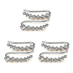 Boucles d'oreilles puces sept étoiles