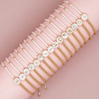 Bracelets de perles bohèmes avec initiale
