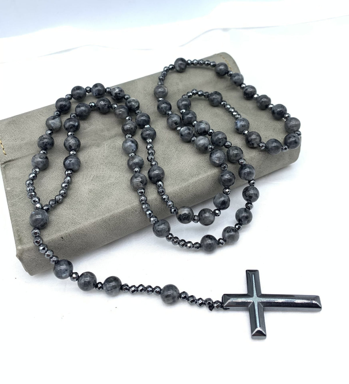Collier spirituel Orion avec œil de tigre et lapis-lazuli