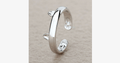 Bague chat en acier inoxydable