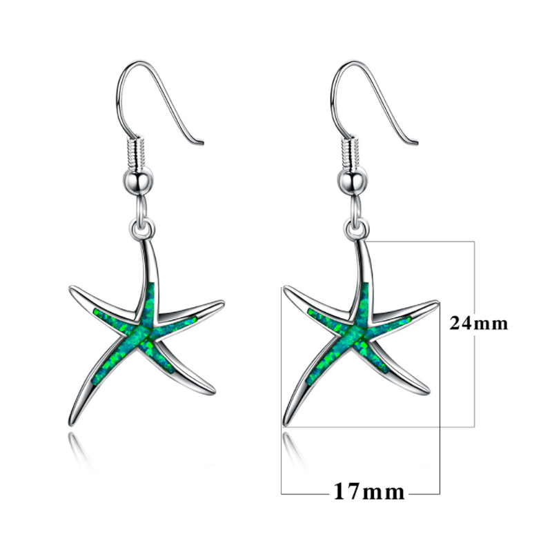 Boucles d'oreilles étoile de mer