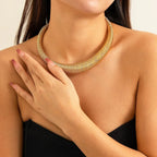 Choker épais texturé
