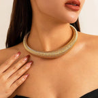 Choker épais texturé