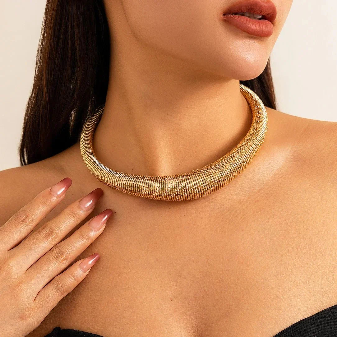 Choker épais texturé