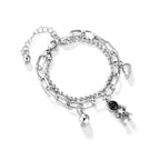 Ensemble de bracelets magnétiques cœur astronaute pour couples