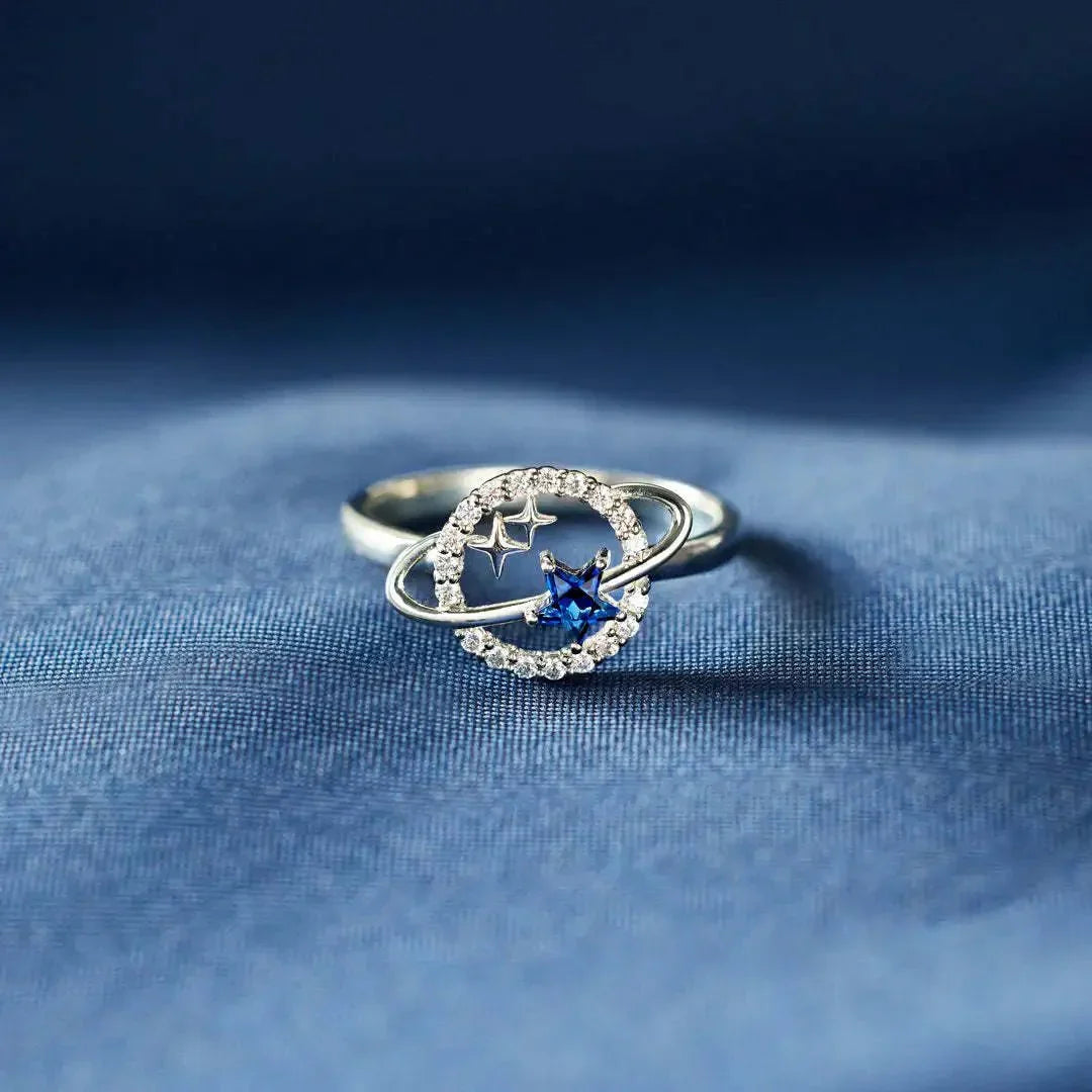 Bague fine étoile astrologique