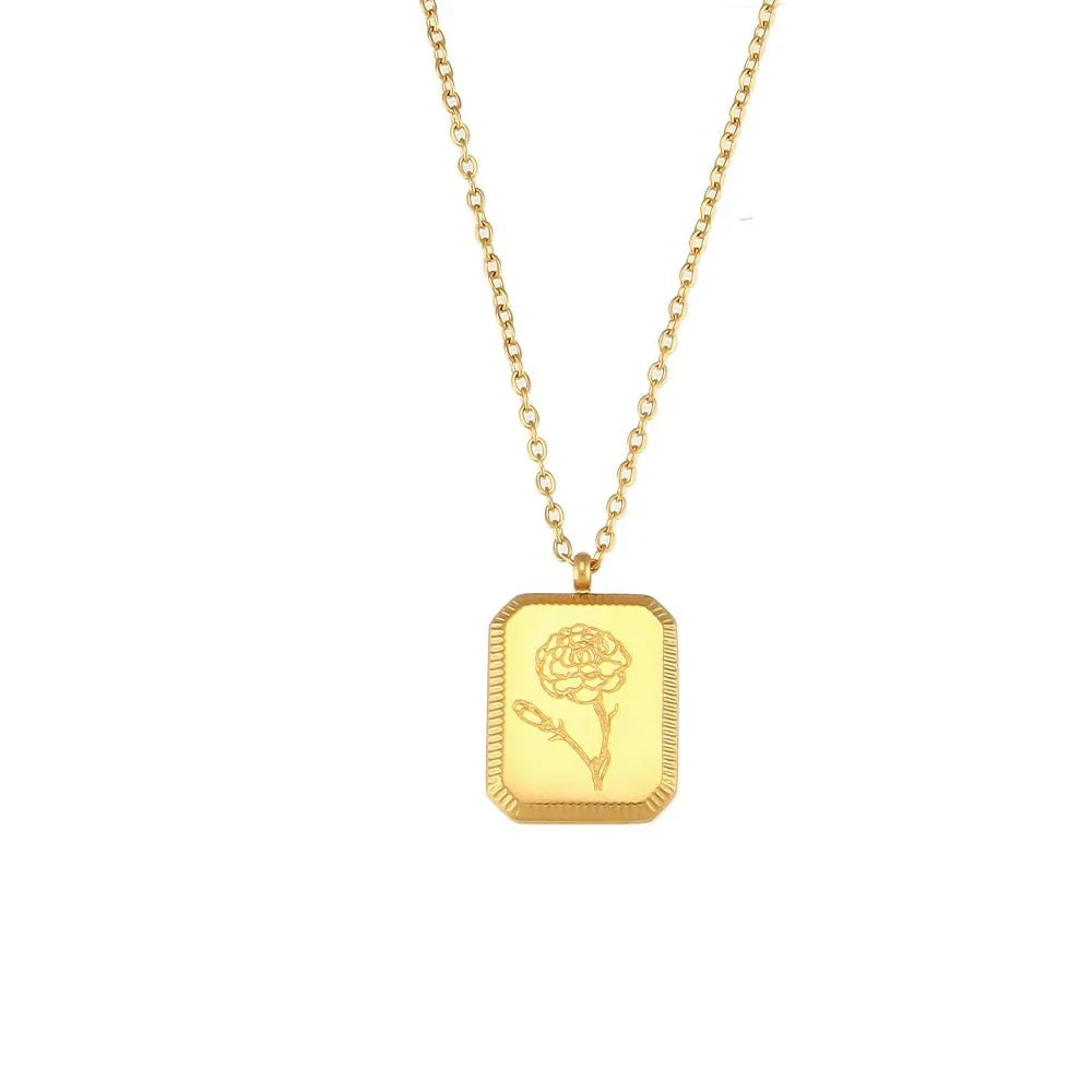 Collier fleur de naissance