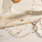 Parure bracelet et collier cristaux