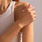 Parure bracelet et collier cristaux