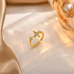 Ensemble de bagues ajustables Dainty Diamond