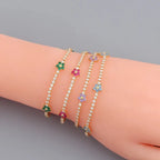 Bracelet et Boucles d'oreilles Floraux Diamantés Délicats