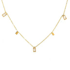 Choker rectangulaire diamanté