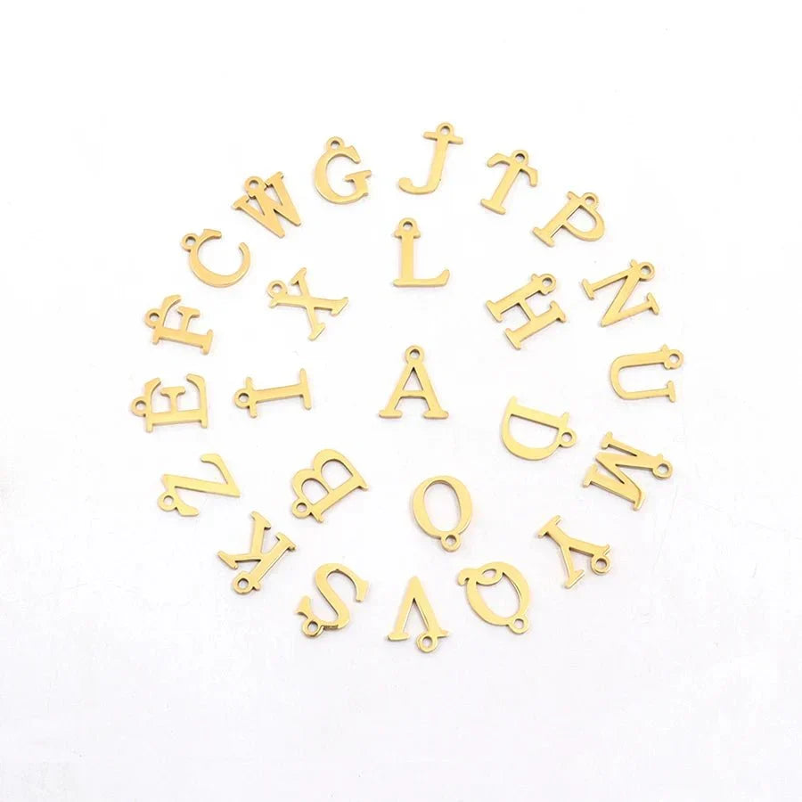 Collier Dainty Satellite Chain Letter Initial