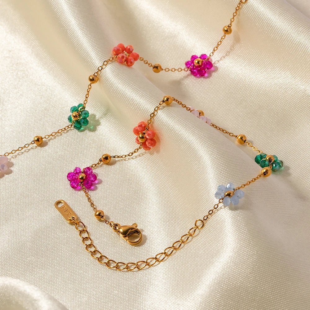 Collection de bijoux floraux de printemps