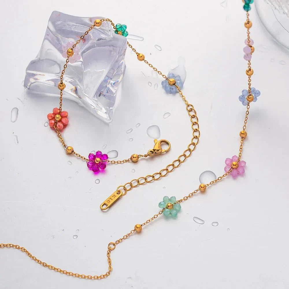 Collection de bijoux floraux de printemps