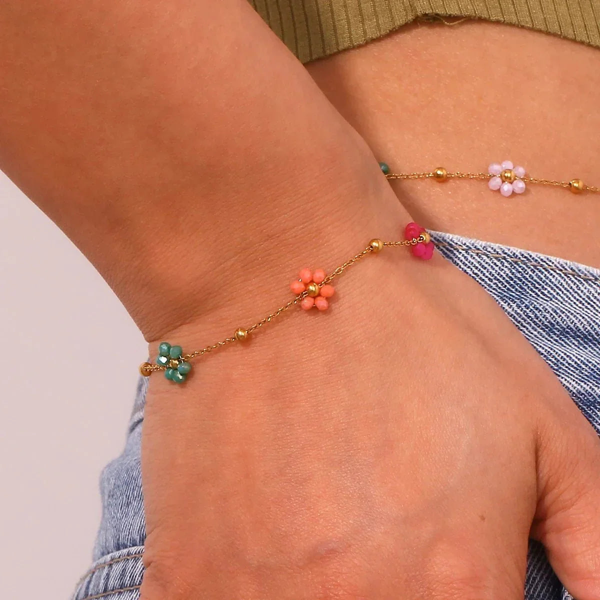 Collection de bijoux floraux de printemps