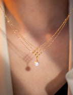 Collier plaqué or 24 carats