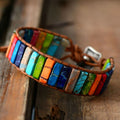 Bracelet multi-tours en pierres naturelles