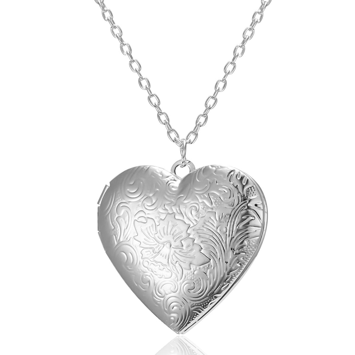 Collier cœur avec compartiment photo