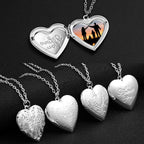 Collier cœur avec compartiment photo