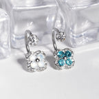 Clous de lèvre en acier inoxydable avec strass, tailles variées
