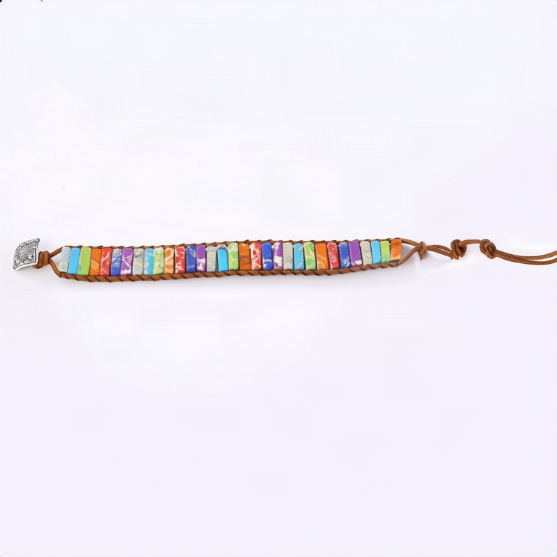 Bracelet multi-tours en pierres naturelles