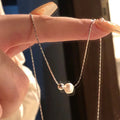 Collier de perles avec pendentif en acrylique