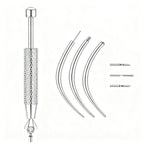Barre de piercing en titane, base plate, filetage interne