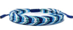 Bracelet en corde nouée à la main rouge