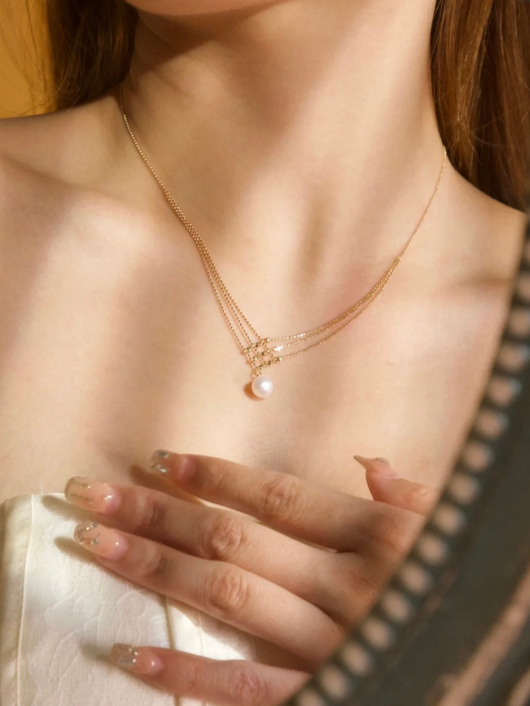 Collier plaqué or 24 carats